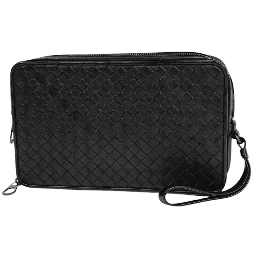 Bottega Veneta Intrecciato Multi Case Shoulder Bag Leather Black
